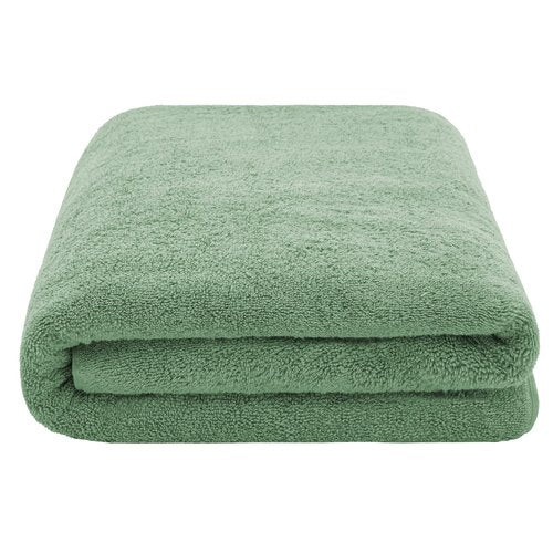 American Soft Linen 100% Cotton 600 GSM Turkish 40x80 Oversized Bath Towel Sheet, Extra Large Adult Towels for Bathroom, Sage Green