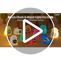 Kids Alarm Clock with APP Control & Night Light - Dinosaur Variation