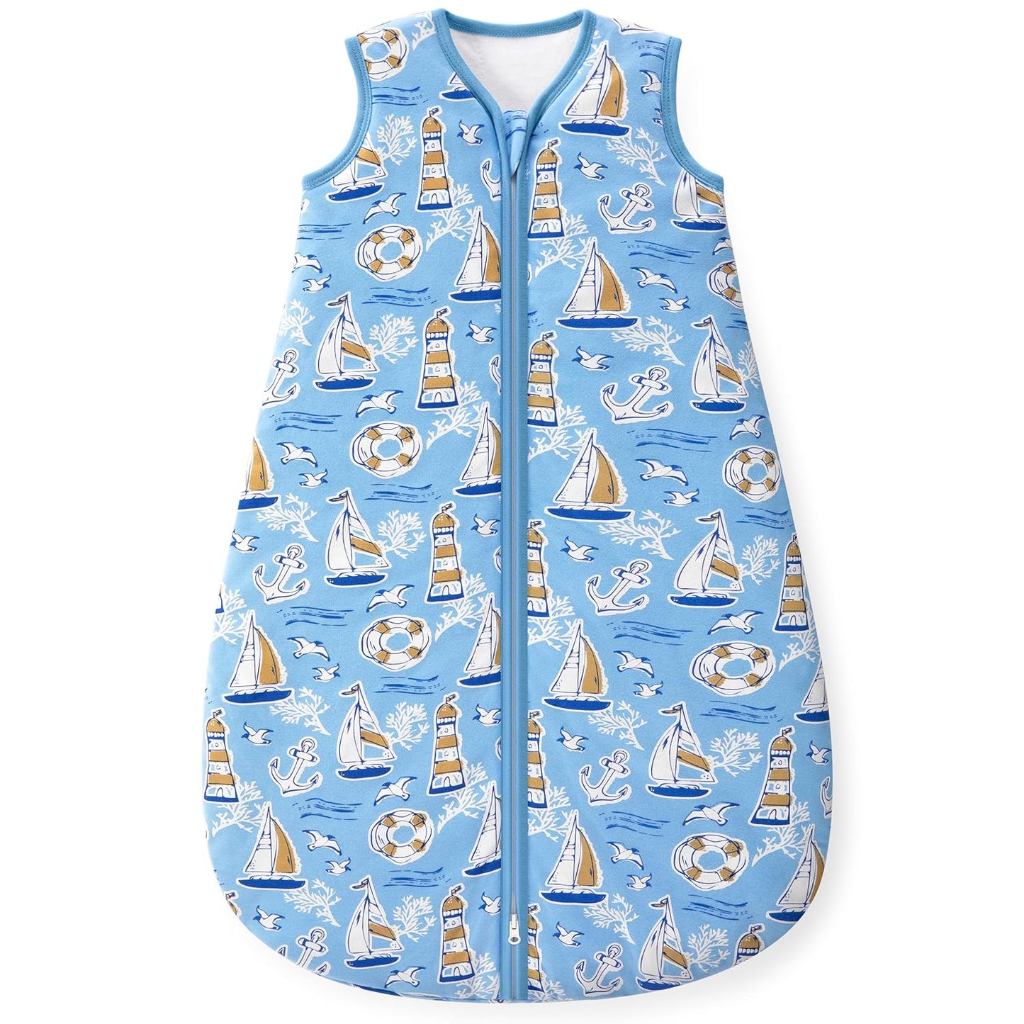 Yoofoss Baby Sleep Sack - 1.5 Tog Wearable Blanket for Infants 0-6 Months | Soft Organic Cotton, 2-Way Zipper