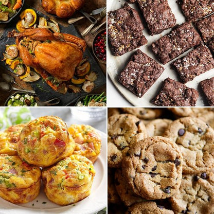 Baker's Secret Stackable Baking Set - 5 Versatile Bakeware Pans | Muffin, Roaster, Square, Cookie & Loaf Pan