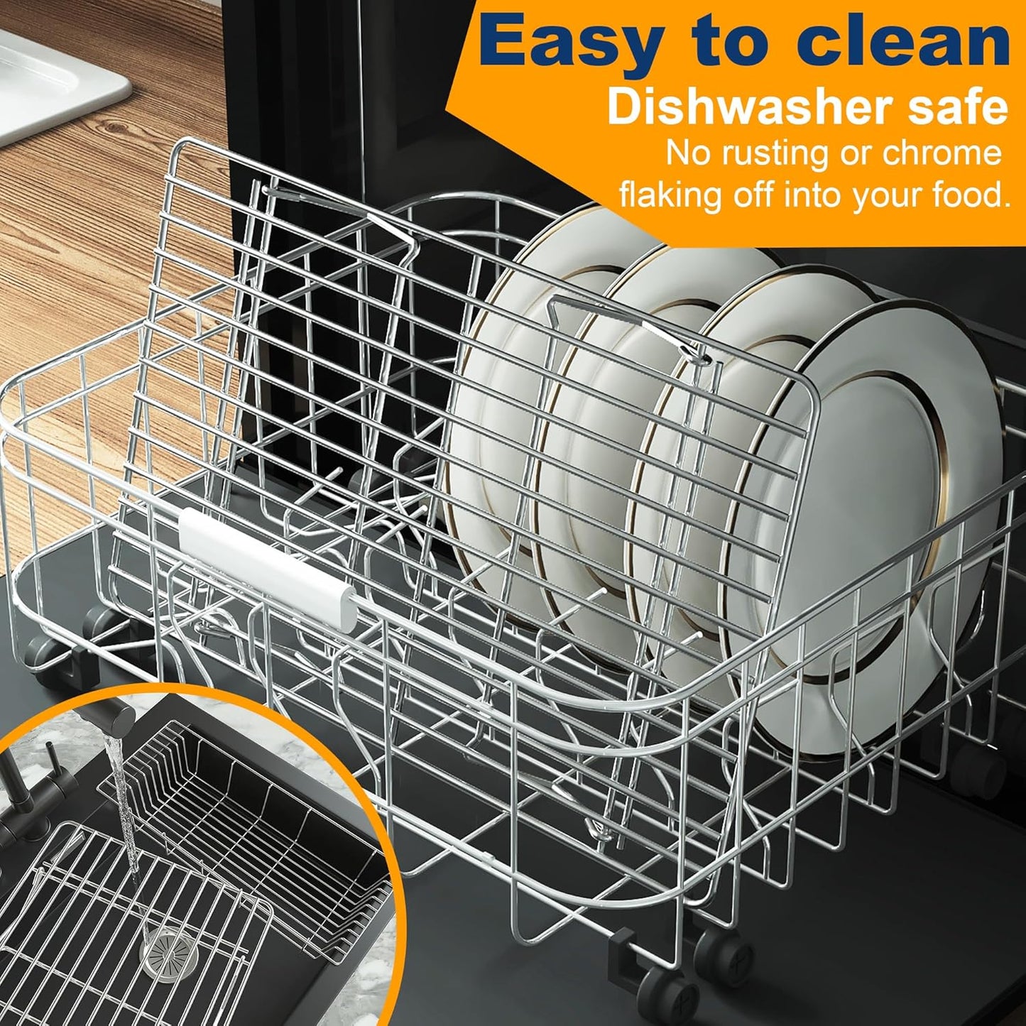 Skiennix 3-Tier Stackable Cooling Rack - Heavy Duty Baking Rack for Cookies, Pizza, Cakes | 15.8” x 10” - Dishwasher Safe