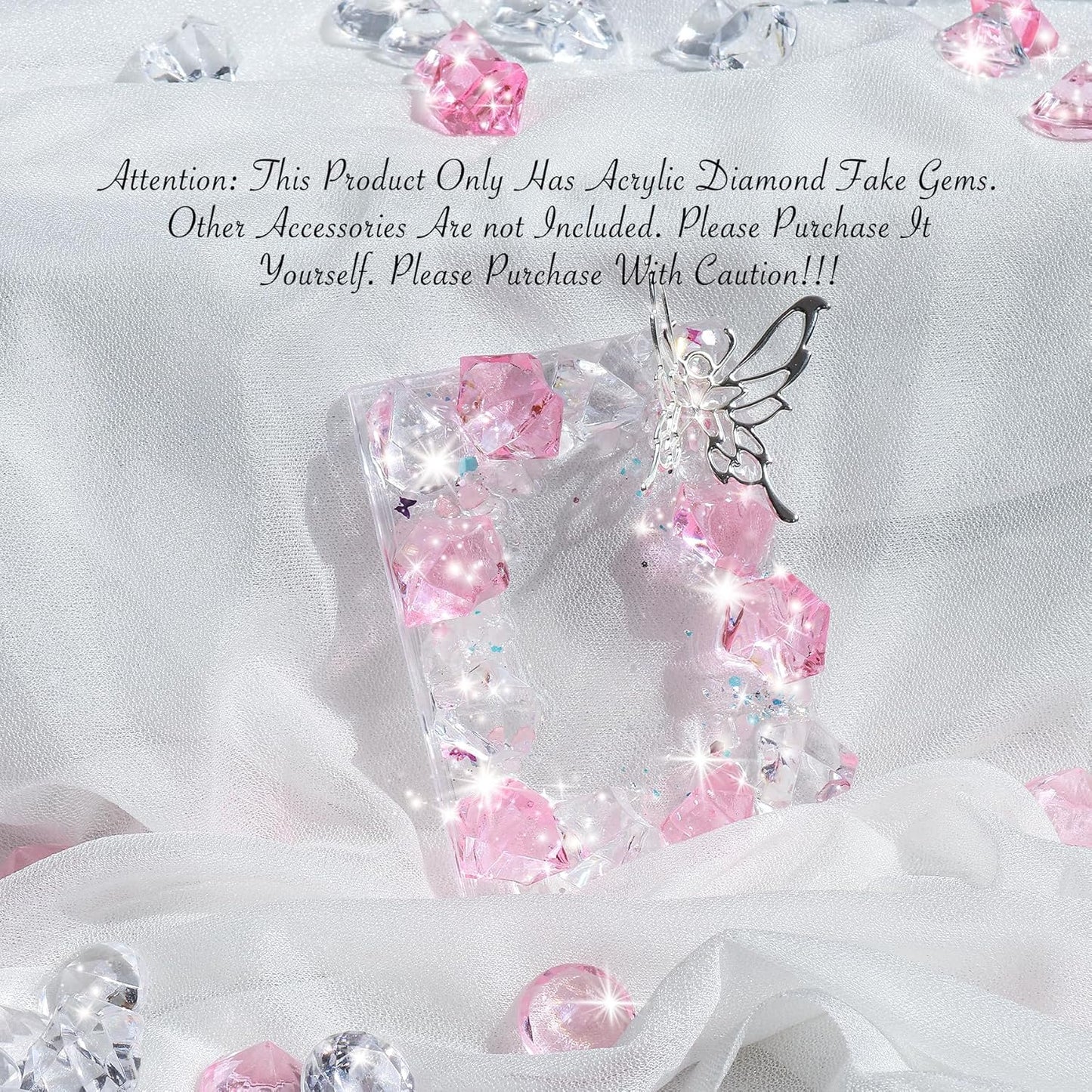 Babenest Acrylic Crushed Ice Rocks - 150 PCS Fake Crystals for Home Decor & Events | Pink/Clear