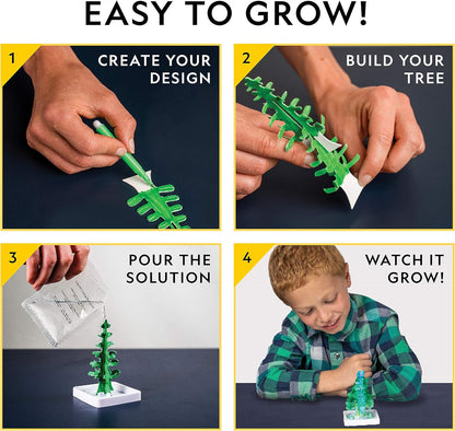 National Geographic Crystal Growing Kit for Kids - Grow a Stunning Crystal Garden in 6 Hours | STEM Art Project