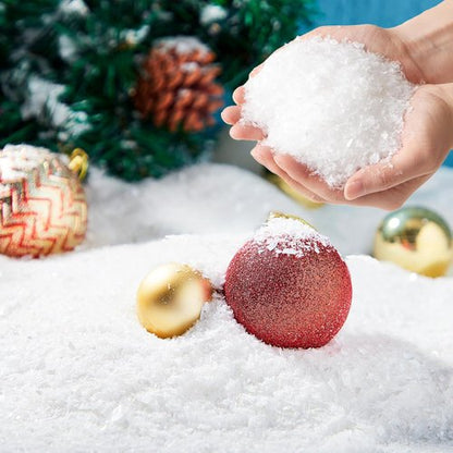 JOYIN 10 Oz Fake Snow | 2 Pack of Artificial Snowflakes for Christmas Tree & Holiday Decor