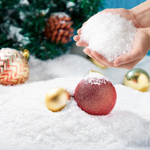 JOYIN 10 Oz Fake Snow | 2 Pack of Artificial Snowflakes for Christmas Tree & Holiday Decor