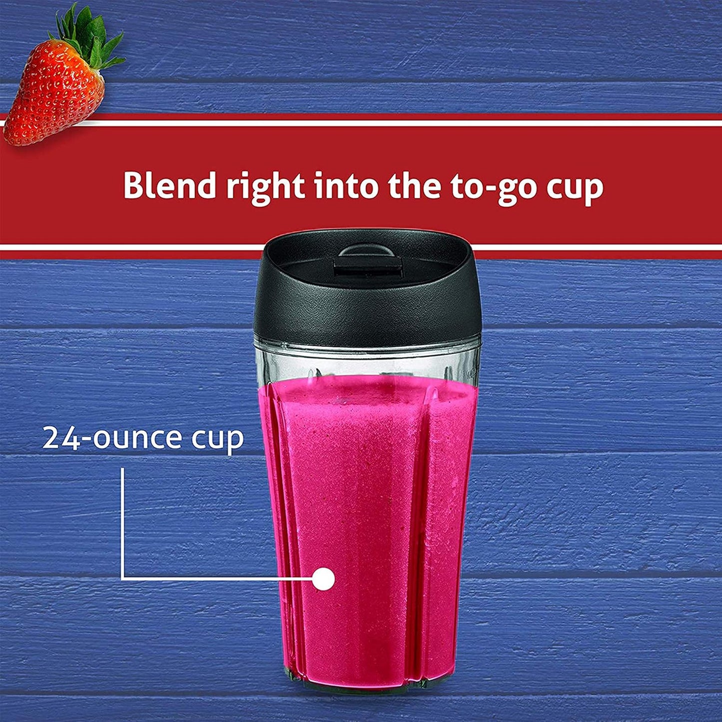 Oster Pro 1200 Blender - Smoothie Maker with Glass Jar & 24oz To-Go Cup | 7 Speeds, 1200W Power, Brushed Nickel