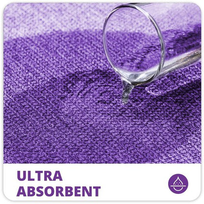 Bosap Toilet Rugs U Shaped Bathroom Rug,Machine Washable Non Slip Quick Dry Super Absorbent Ultra Thin Toilet Mats for Bathroom Toilet.Purple,1'8"x2'(20x24inch)