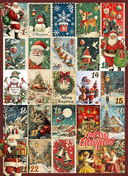 Regine Switzerland 1000-Piece Christmas Puzzle - Vintage Holiday Scenes | 19.2 x 26.6 in Family Fun