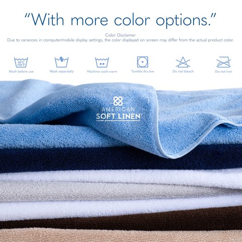 American Soft Linen 100% Cotton 600 GSM Turkish 40x80 Oversized Bath Towel Sheet, Extra Large Adult Towels for Bathroom, Navy Blue Bath Sheet