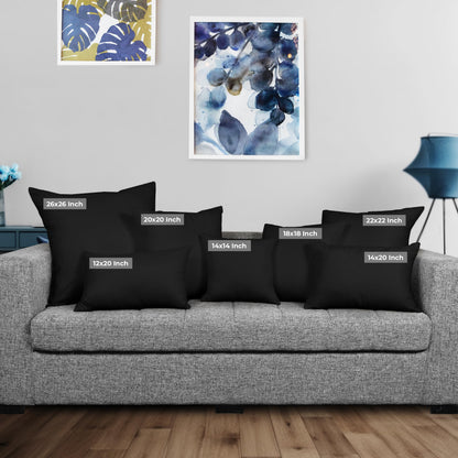 Utopia Bedding 22x22 Pillow Inserts, Set of 2, Black – Indoor Decorative Throw Pillows for Bed, Sofa & Couch – Soft, Supportive & Fluffy Cushion Inserts