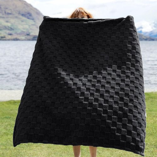 Bedsure GentleSoft Throw Blanket - Cozy Checkered Fleece for Couch & Bedroom Decor | 50x60 Inches