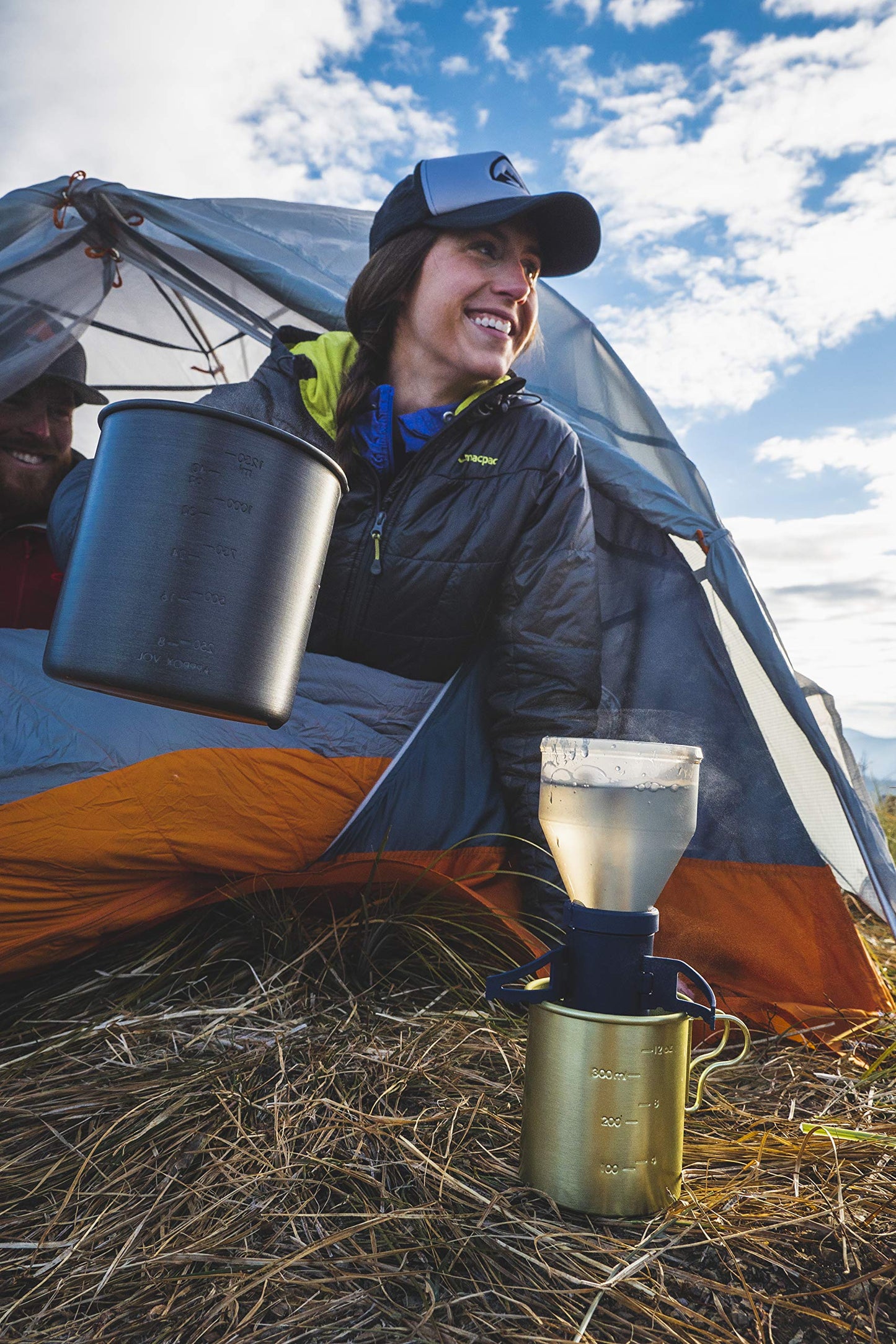 GSI Outdoors Coffee Rocket Pour-Over Coffee Maker I Collapsible, Nesting, Drip Coffee Set for Camping & Travel