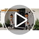 Halloween Giant Pumpkin Nutcracker Decor - 53 Inch Indoor Outdoor Party Prop