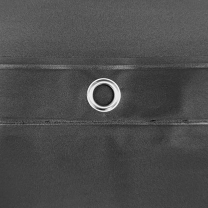 Barossa Design Gray Shower Curtain Liner - Premium PEVA Shower Liner for Bathroom, BPA & PVC Free, No Chemical Smell, Lightweight Standard Size Bath Curtain with 3 Magnets, Metal Grommets - Dark Gray