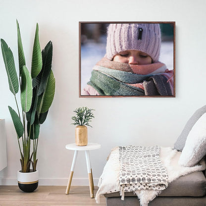 P&L ART Personalized Custom Canvas Prints - Transform Photos into Stunning Wall Art | Walnut 8x10