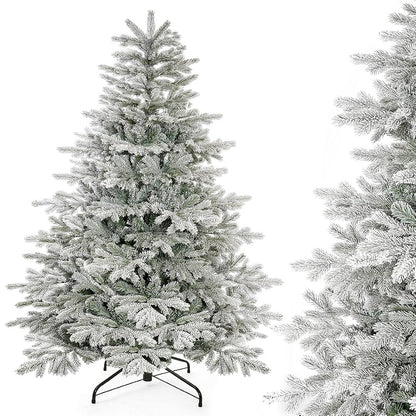 5ft Unlit Snow-Flocked Artificial Christmas Tree - Decoway