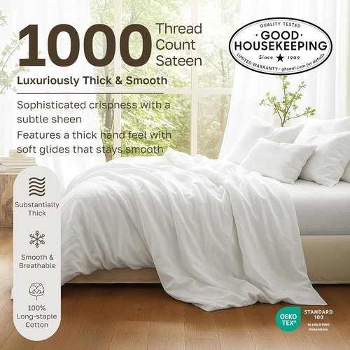 California Design Den Pillow Cases - Set of 2 Queen Size, 1000 Thread Count Soft & Durable 100% Cotton - Beige
