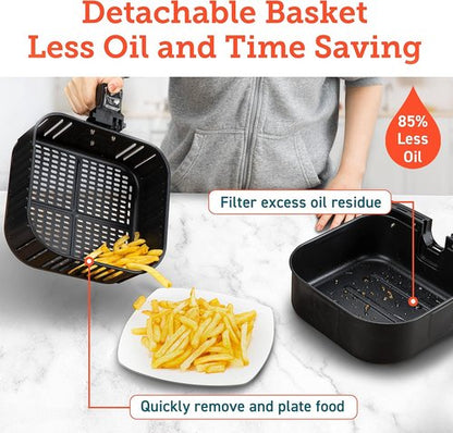 COSORI 12-in-1 Air Fryer - 5.8QT Capacity, Fast Cooking with AdaptIQ Tech | Includes 100+ Recipes