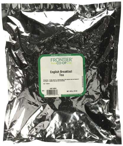 Frontier Herb Bulk Tea Black English Breakfast Traditional Blend, 1 Pound