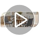 Jacquard Dining Chair Covers Set of 4 with Velcro Lock - Striped Coffee
