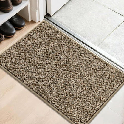 COSY HOMEER Door Mat - Non-Slip Absorbent Entryway Rug | 20" x 32" Taupe Washable Floor Mat