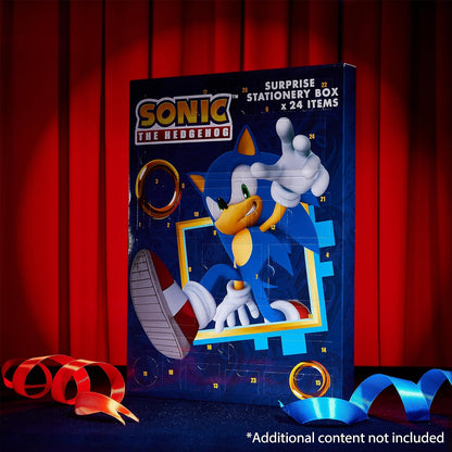 Sonic the Hedgehog Advent Calendar 2025 - 24 Surprise Items, Keychains & Stickers | Perfect Xmas Gift for Boys