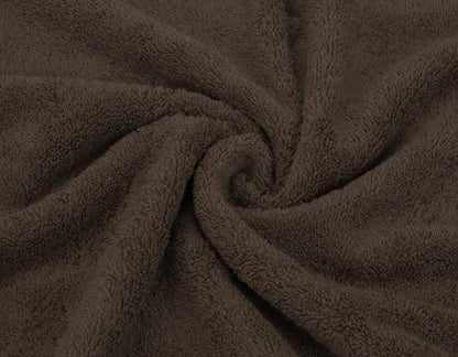 American Soft Linen Premium 3 Piece Towel Set, 1 Bath Towel 1 Hand Towel 1 Washcloth, 600 GSM 100% Cotton Turkish Towels for Bathroom, Brown Towel Set