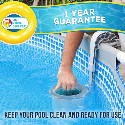 U.S. Pool Supply Pool Skimmer - Efficient Floating Surface Skimmer for Above Ground Pools | Easy Debris Removal