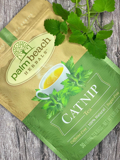 Catnip Tea - Pure Herbal Tea Series by Palm Beach Herbals (30ct) [Packaging May Vary]