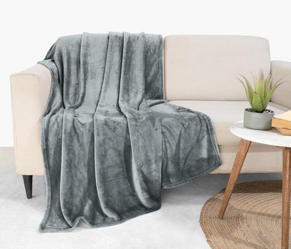 Utopia Bedding Fleece Blanket - Luxury Soft Microfiber Throw in Ash Grey | 50x60 Inch, Anti-Static 300GSM