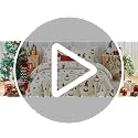 Lekesky Christmas Gnome Duvet Cover Set Queen Size 3-Piece - Red Hatted Gnome Design