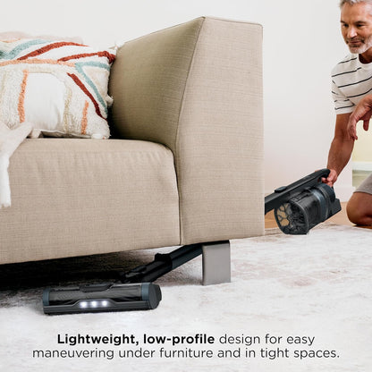 Shark Cordless Stick Vacuum - XL Dust Cup, LED Headlights, Handheld & Crevice Tool - Ice Blue, 40 Min Runtime