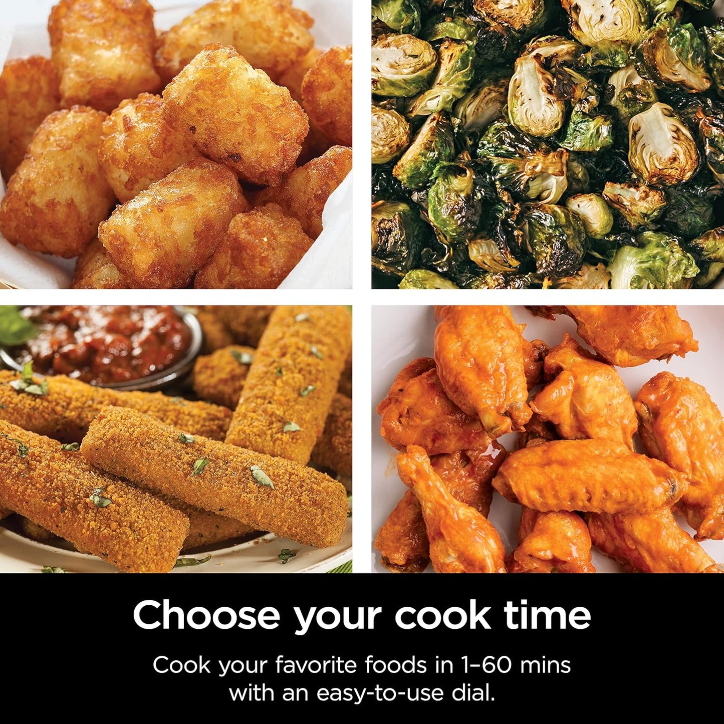 Ninja AF080 Mini Air Fryer - Compact 2-Quart Capacity with Nonstick Surface & Quick Set Timer - Grey