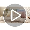 Ash Tan Gingham Queen Comforter Set - 3 Piece Ruched Bedding