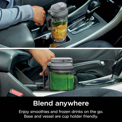Ninja BC251GY Blast Max Cordless Blender - Smoothies & Ice Crush, 22 oz. Twist & Go Vessel, Gray - Certified Refurbished