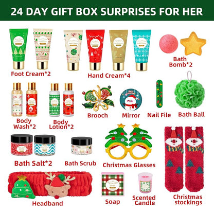 Self Care Advent Calendar 2026 for Women – 24 Days of Bath & Body Gifts (Variation: Self Care)