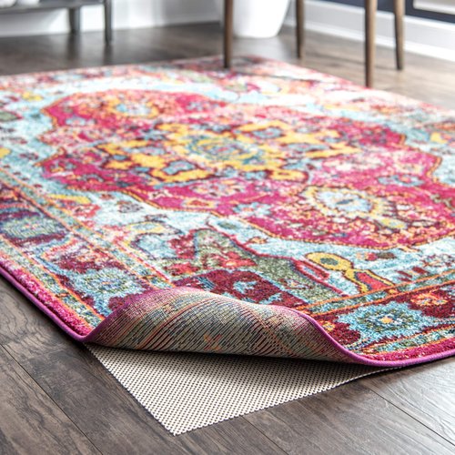 nuLOOM 2' x 8' Non-Slip Gripper Rug Pad, Cushioned for Comfort & Floor Protection, Skid Resistant Pads for Hard Floors Under Carpet Mat Cushion, Customizable Protection