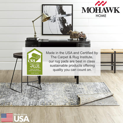 Mohawk Home Non-Slip Rug Pad - 1/2" Thick Felt & Latex Rubber Gripper - 2' x 6' for Hardwood & Tile Floors