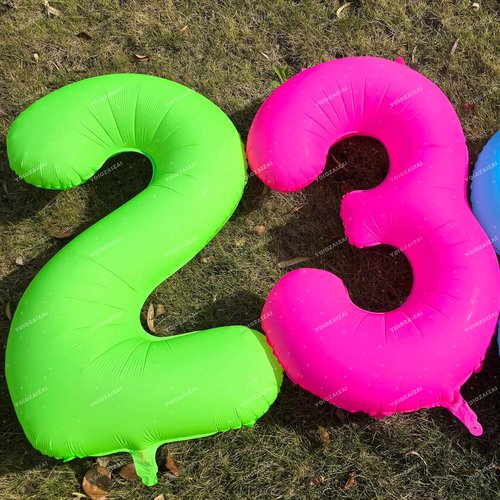 Fluorescent Pink 34th Birthday Balloons - 40" Helium Foil Decorations for Boys & Girls