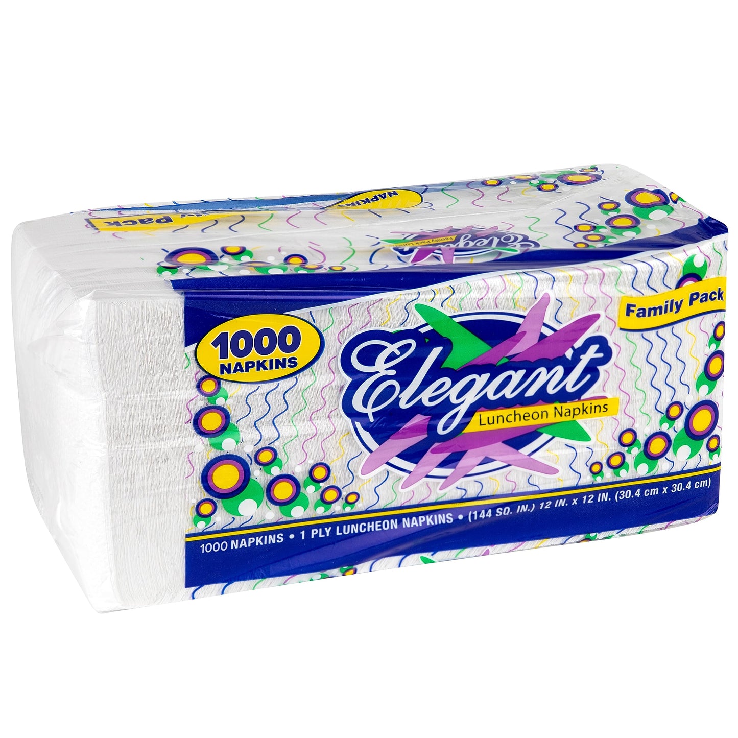 Stock Your Home 12 Inch Disposable Napkins - Made in The USA 1 Ply White Dinner Napkins - Paper Napkins for Dinner, Parties, Crafts, Daily Use - 1000 Pack
