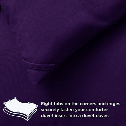 Bedsure Comforter Duvet Insert - All-Season Twin XL Quilted Down Alternative Blanket, GentleSoft, Purple 92 x 68 Inches
