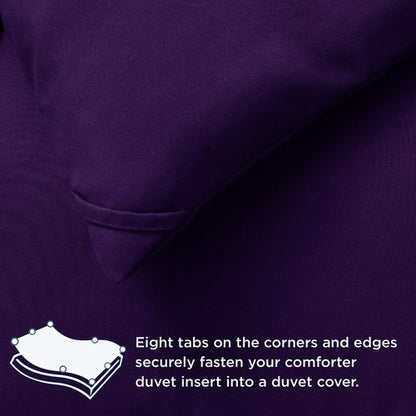 Bedsure Comforter Duvet Insert - Quilted Comforters Twin XL Size, All Season Duvet, GentleSoft Down Alternative Bedding Blanket, with 8 Tabs, Gifts for Women/Men, Purple, Twin XL 92 x 68 Inches