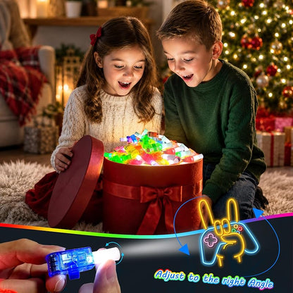 Video Game Themed 24 Pcs LED Finger Lights – 8 Designs, 3 Each (Variation: Video Game)