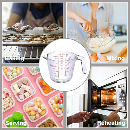 Skiennix Glass Measuring Cup - Essential Baking & Cooking Tool | Durable & Easy to Read