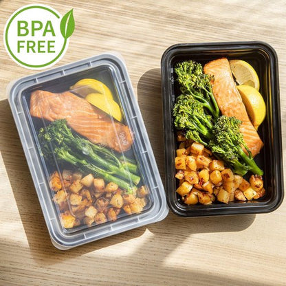 Igluu Meal Prep Containers - Reusable 10-Pack | Stackable, Microwave & Dishwasher Safe - 28oz, BPA-Free