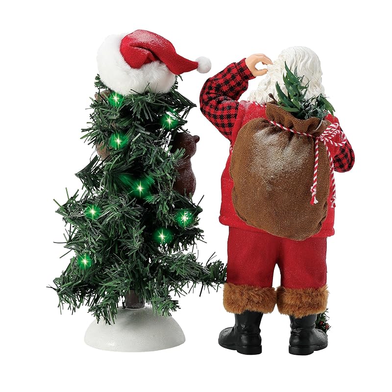 Santa & Bear Cub Lit Figurine Set – Possible Dreams Sports & Leisure, 12 Inch