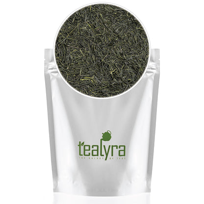 Tealyra - Handmade Premium First Flush - Gyokuro Green Tea - Grown in Yame Japan - Loose Leaf Tea - Caffeine Medium - 100g (3.5-ounce)