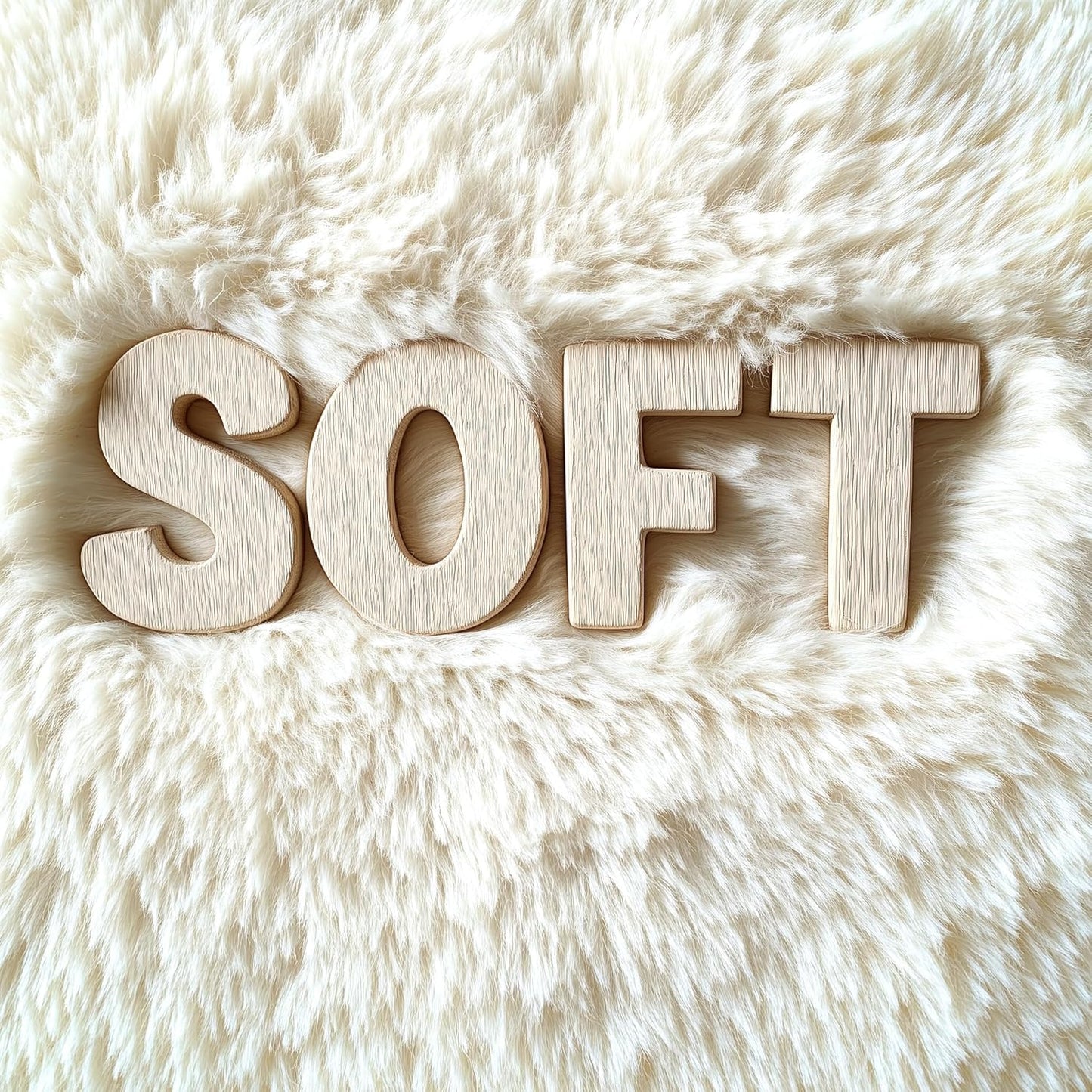 OLANLY Accent Rug - Soft Fluffy Shaggy Area Rug for Bedroom & Living Room | 4x5 ft, Ivory