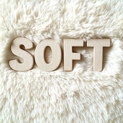 OLANLY Accent Rug - Soft Fluffy Shaggy Area Rug for Bedroom & Living Room | 4x5 ft, Ivory