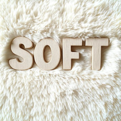 OLANLY 3x4 Machine Washable Accent Rug, Soft Fluffy Shaggy Area Rug for Bedroom, Living Room, Indoor Floor Carpet for Kids, Nursery, Home Decor, Ivory